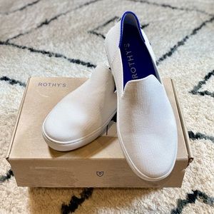 Rothy’s Women’s “Bright White” Slip On Sneakers Shoes Sustainable Washable